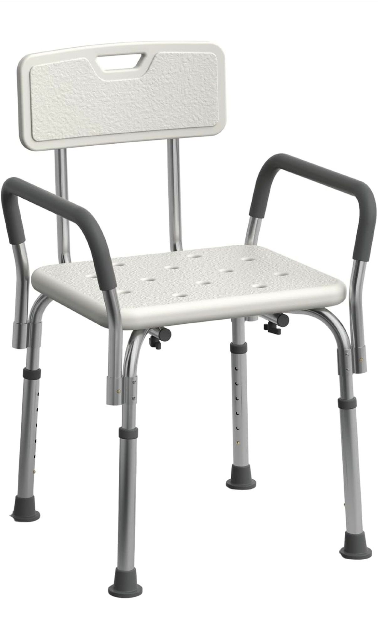 Shower Chair Seat with Padded Armrests and Back