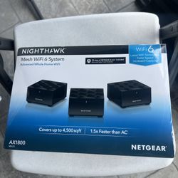 NETGEAR Nighthawk Advanced Whole Home Mesh WiFi 6 System (MK63S)