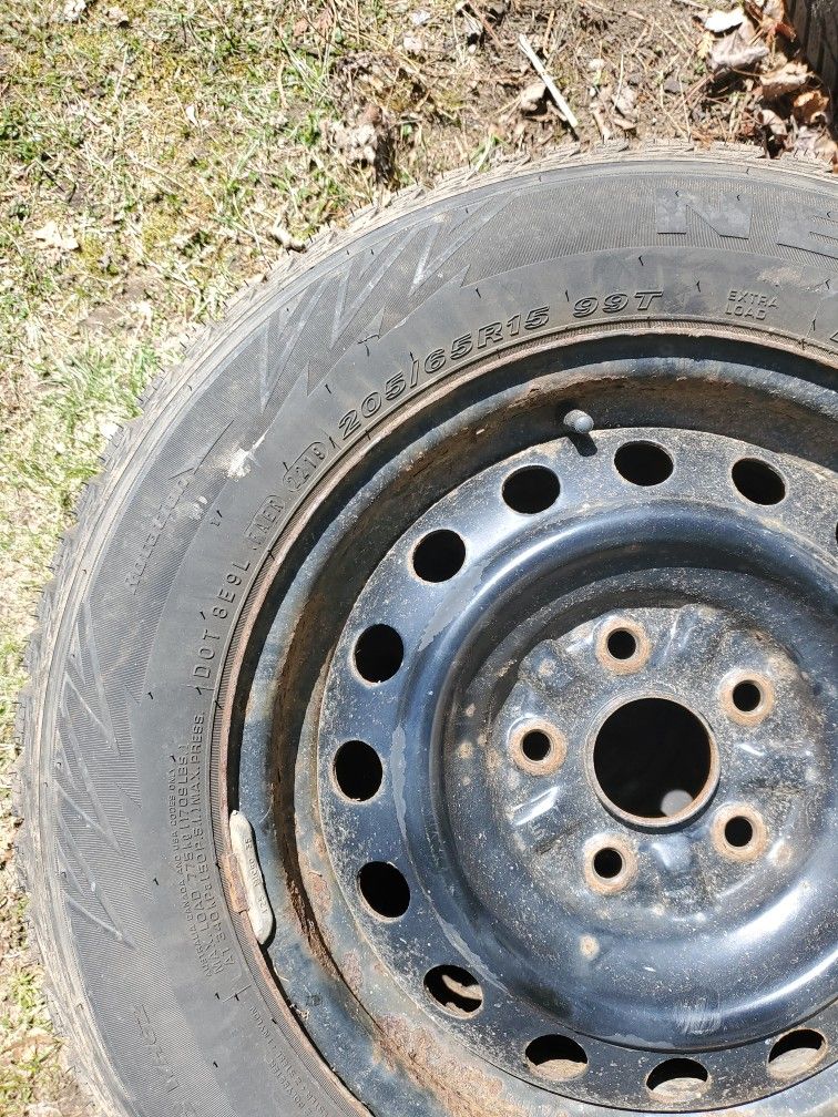 205/65r15 Snow Tires On Rims 5 Lug