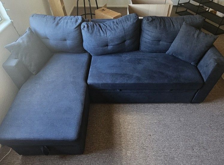 Sectional L Shape Sofa Bed.