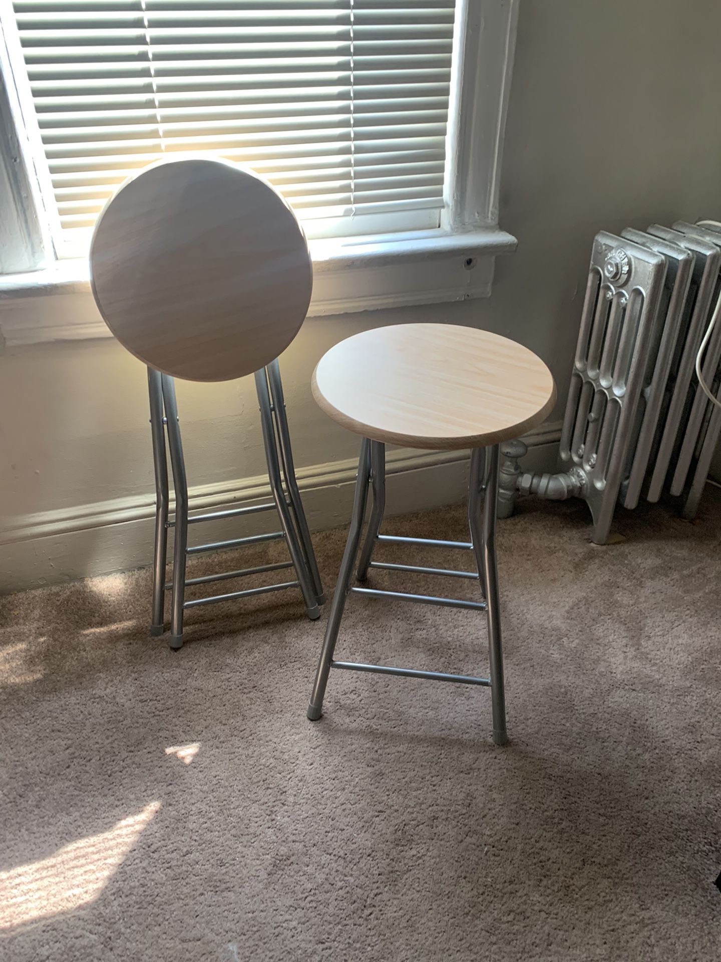  Chair/ Stools  Wooden Top- $15
