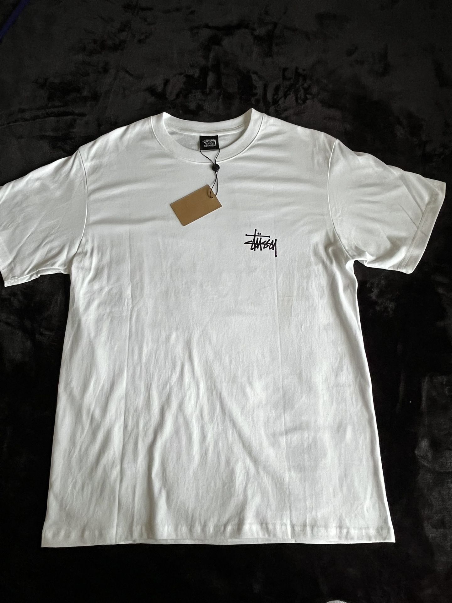 white stussy shirt