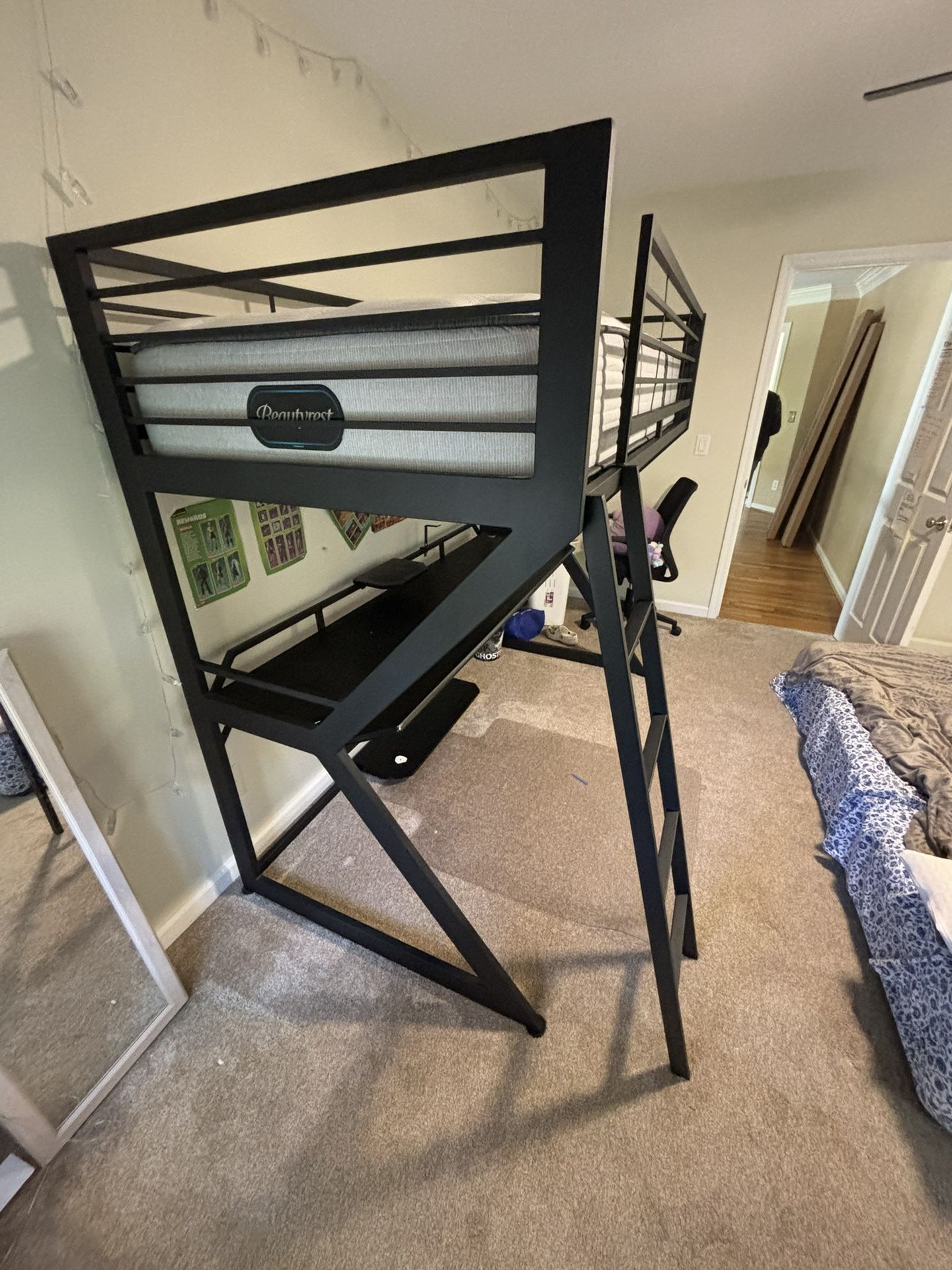 Kid’s Twin Bed and Desk