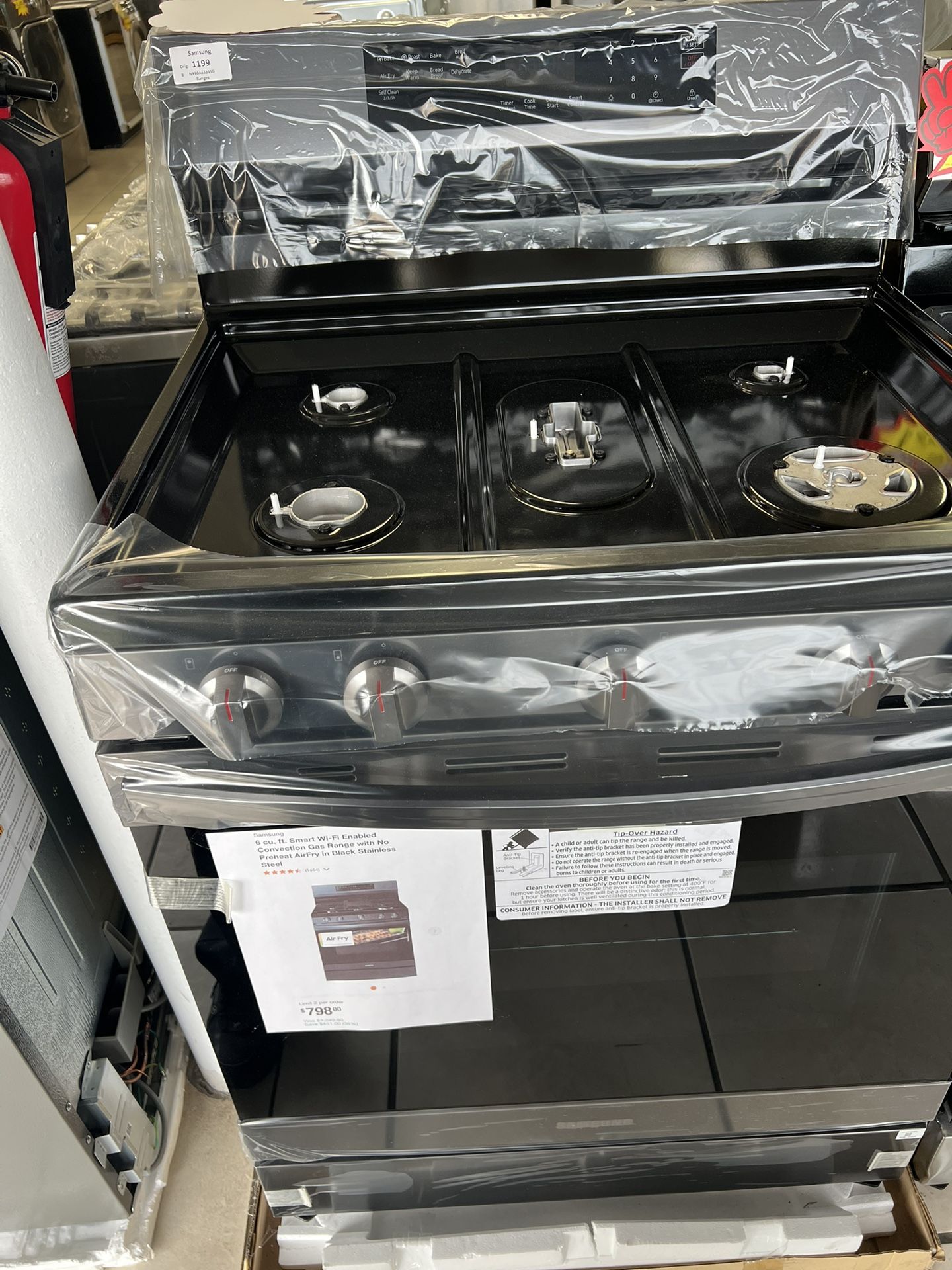 Samsung gas range
