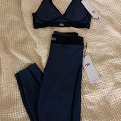 Alo Airlift Lineup Set Navy Blue 