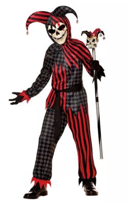Evil Jester Spirit Halloween Costume kids Large