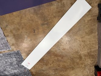 Free white shelf 10” x 72”