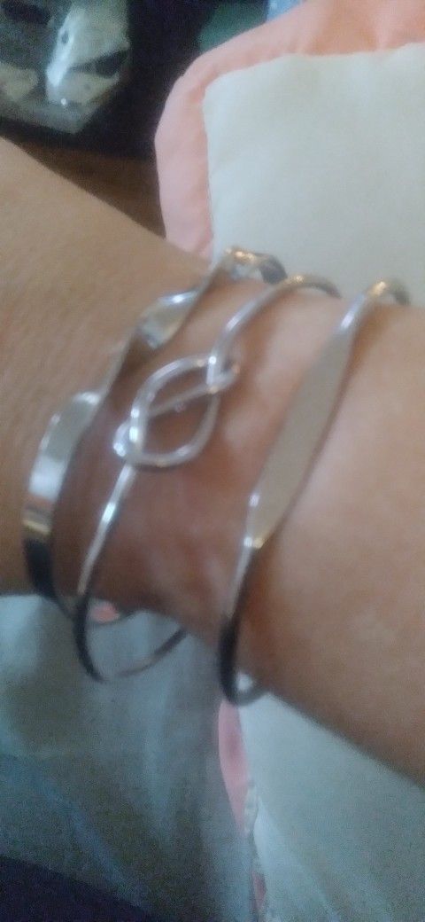3 Sterling Silver Bracelets