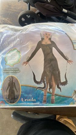 Disney Ursula Halloween Costume Adult Large with Wig and Ariel kids costume