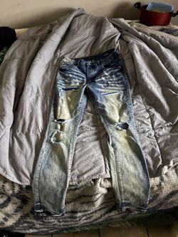 Purple jeans