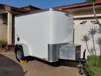 5x8 White Cargo Utility Trailer w/Extras!