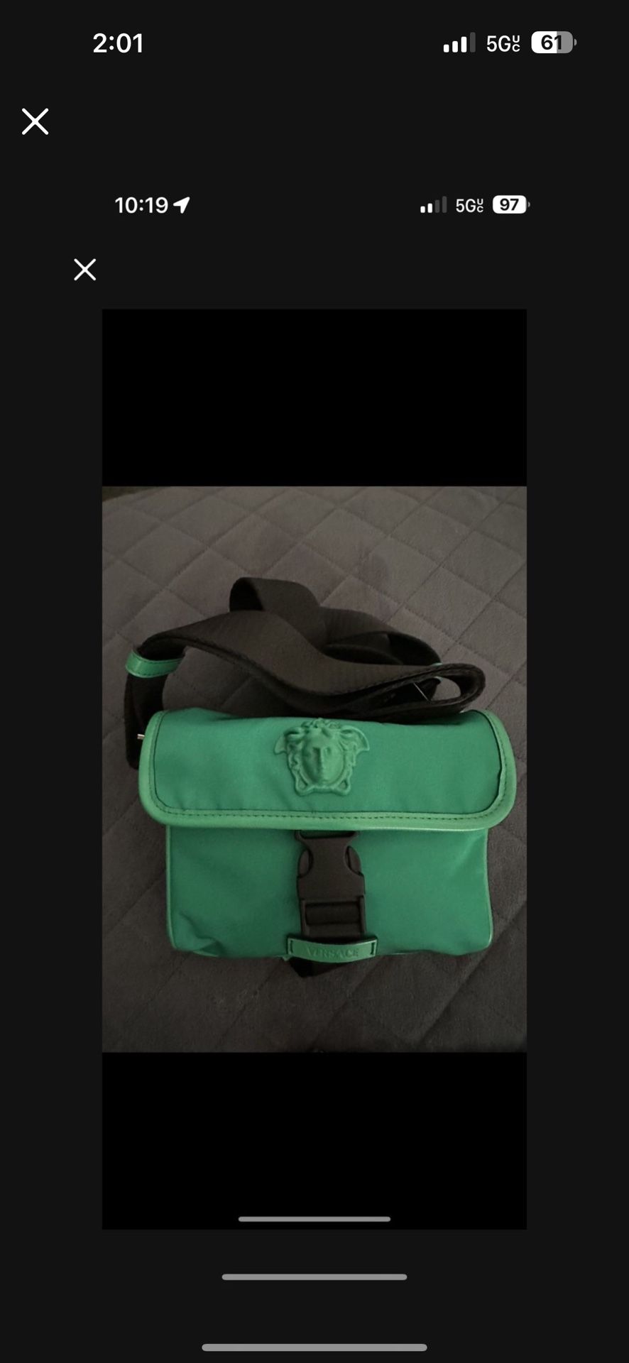 New Versace Messenger Bag $1,200 