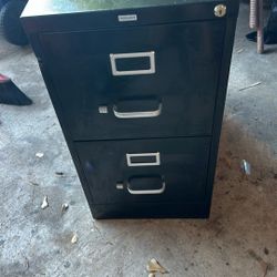 2 Drawer Metal Filing Cabinet 