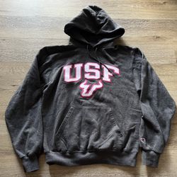 Champion USF Bulls Sweater Women’s Size S Gray Pullover Hoodie Sweatshirt