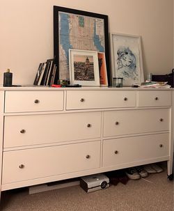 Large White 7 Drawer Dresser - Crate & Barrel