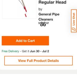 6ft closet auger snake drain cleaner 