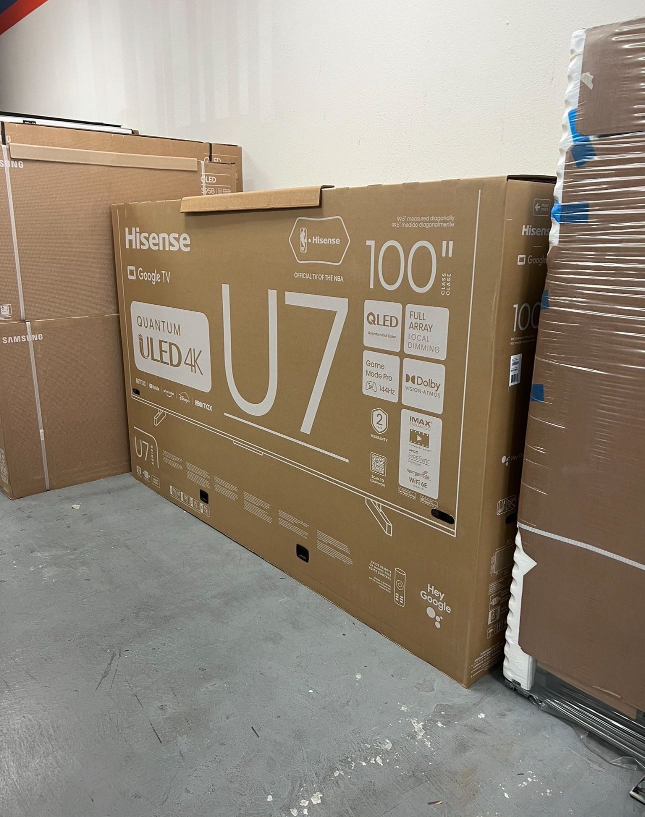 100” Hisense ULED U7N 4K UHD Smart Tv
