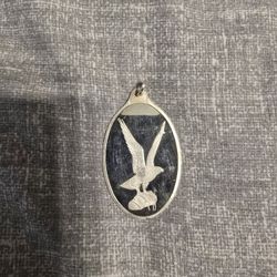 Pure Silver Bird Pendent