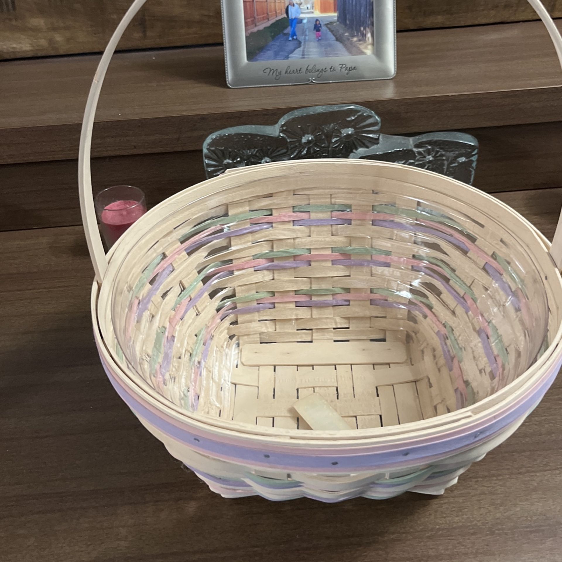 New Longaberger Easter 1999 Basket 2000 Century Celebration With Plastic Liner Easter Basket