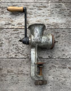Antique Keystone No. 20 Hand Crank Meat Grinder - Farmhouse Decor