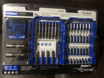 Kobalt Screwdriver Bit Set 65 -Piece