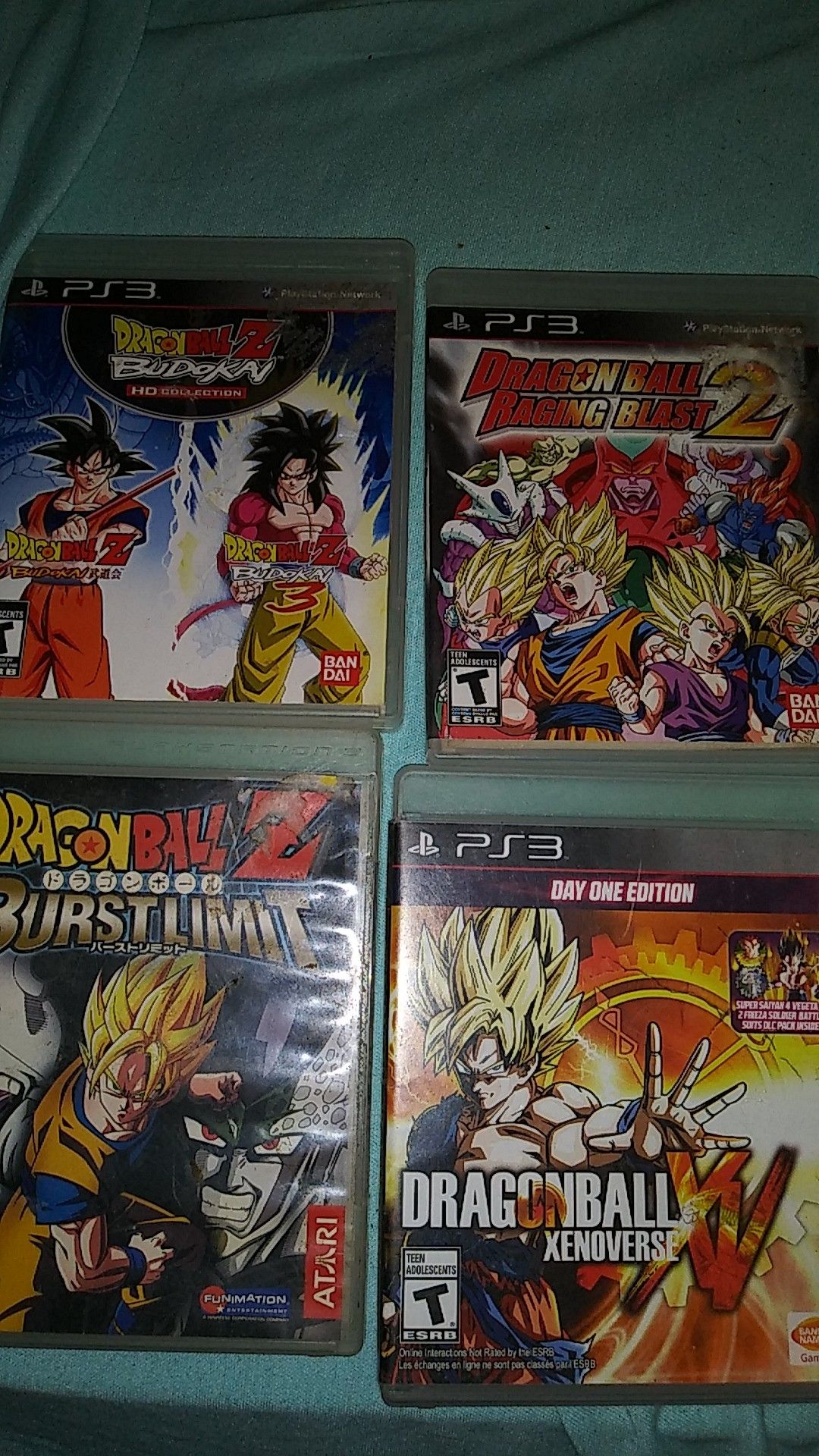 PS3 DRAGON BALL Z Burst Limit Raging Blast 2 Xenoverse XV Battle of  Ultimate JP