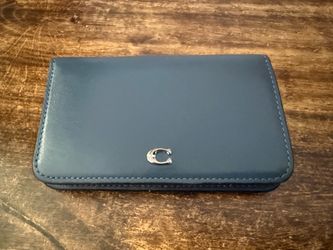 COACH Dark Blue Slim Card