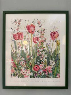 Descanso Gardens Ruth Basler Byrne Botanical Print – Custom Framed