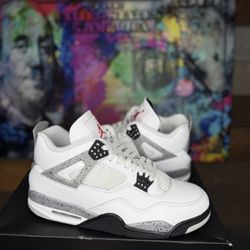 Jordan 4 White Cement 