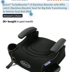 Graco® TurboBooster® LX Backless Booster with Affix Latch | Backless Booster Seat for Big Kids Trans