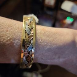 Vintage Multi Metal Woven Cuff