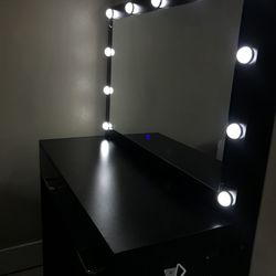 black vanity