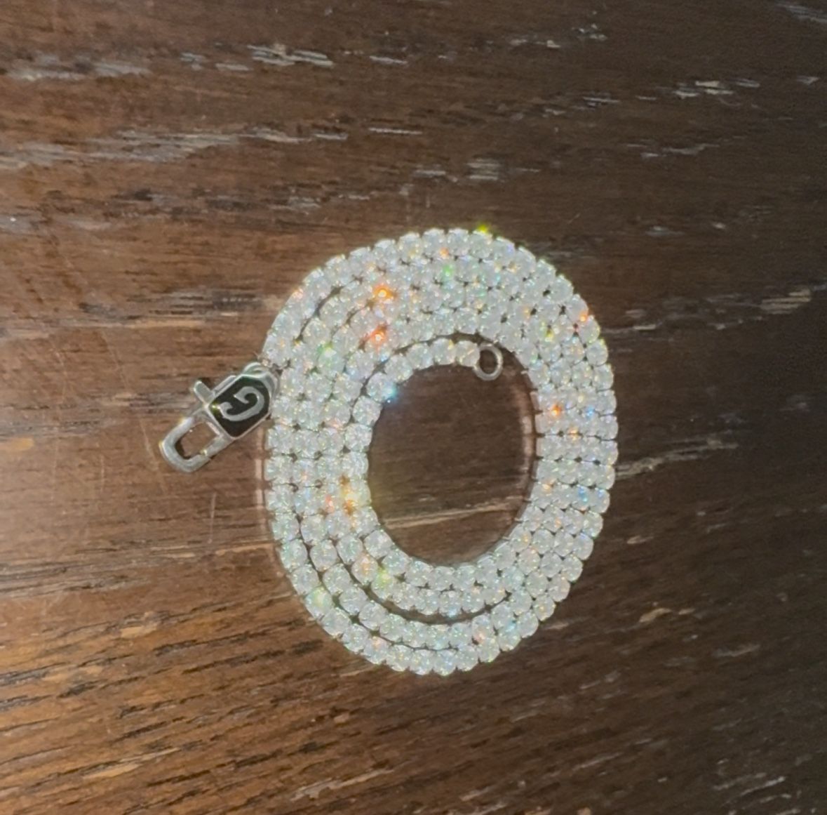 GLD Micro Tennis Chain 18” 14K White Gold