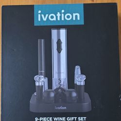 Ivation 9 Piece Wine Gift Set Brand New
