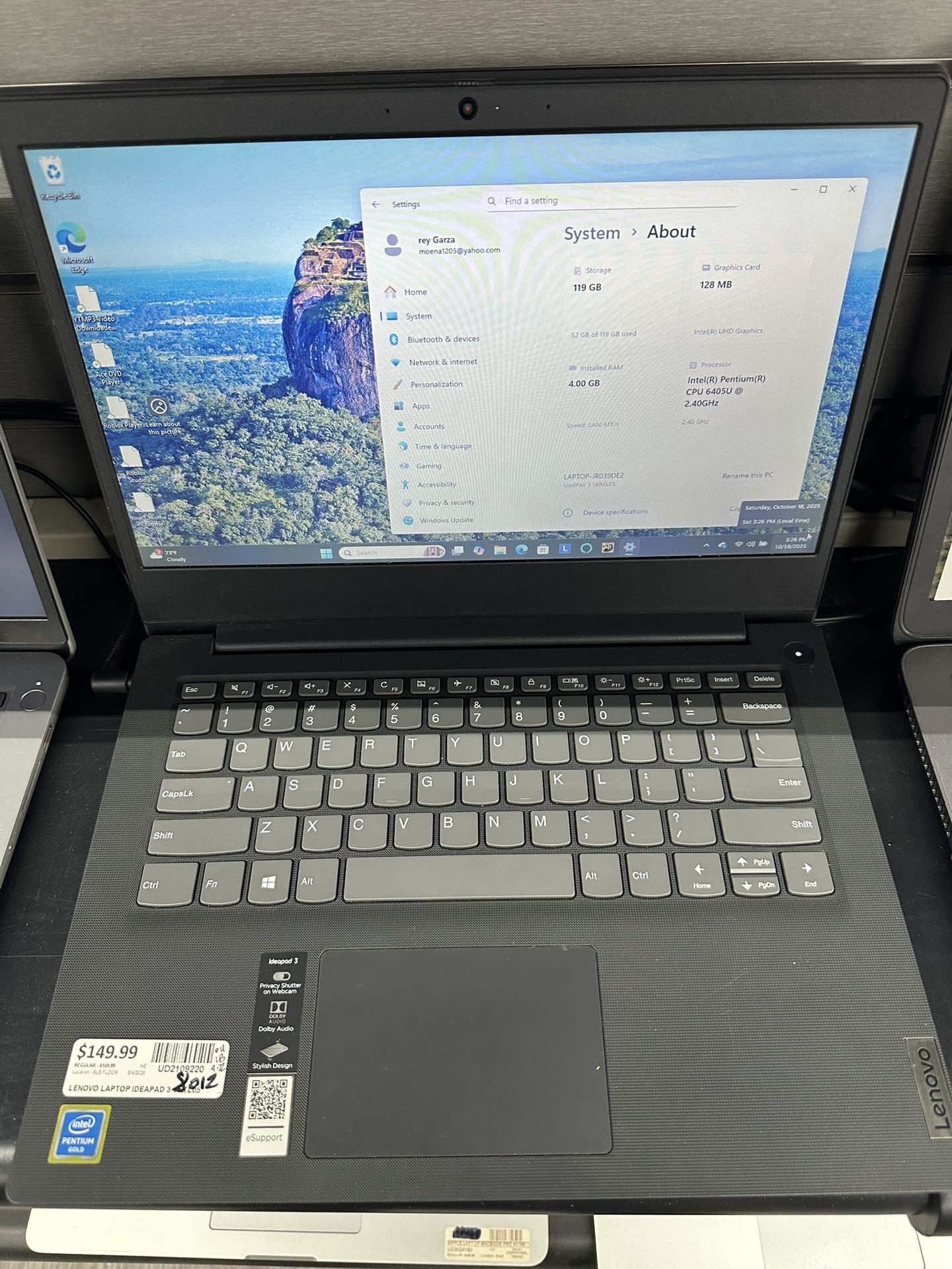 Lenovo IdeaPad3 Laptop