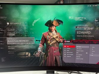 Gaming monitor 27’ MSI 165hz 1 ms VA panel