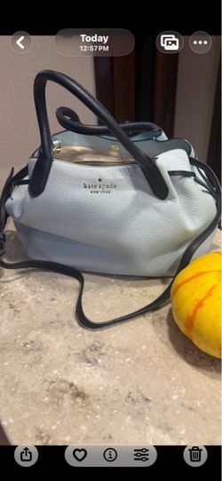 Kate Spade New York Light Blue Leather Handbag