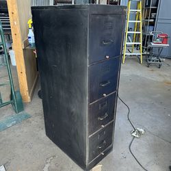 Vintage File Cabinet With Key