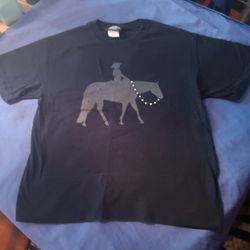 Horseback Rider Crystal Reins  T-shirt 