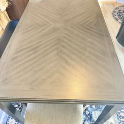 dining table set 4 chairs 1 bench