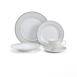 ✨ Parchment 40-Piece Porcelain Dinnerware Set – Service for 8 | Brand New in Box ✨