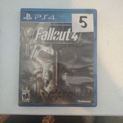Fallout 4 PS4 with poster