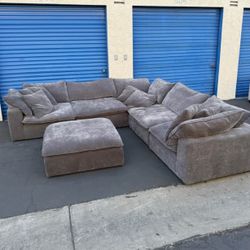 Sereen 6-Piece Fabric Modular Sectional – Dark Gray (Brand New in Box)