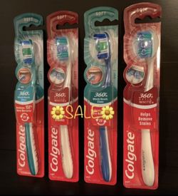 NOW $9.99 (PACK OF 4) COLGATE TOOTHBRUSHES 