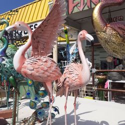 Pink Flamingo Garden Decor