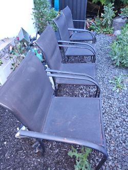 Backyard chairs
