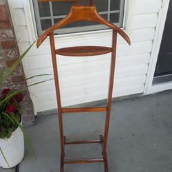 Vintage Fratelli Reguitti Style Valet, Wood, 1950s