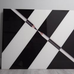 Modern Black & White Abstract Wall Art – Large Statement Piece 