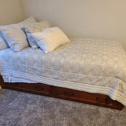 Twin Bed and Matress Set