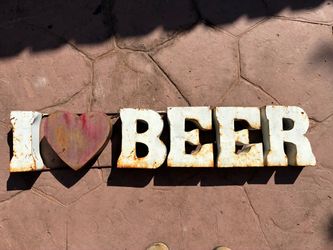 man cave I Love Beer Metal Sign, man cave